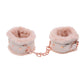 Sex & Mischief Peaches n CreaMe Fur Handcuffs - Peach Restraints