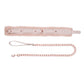 Sex & Mischief Peaches n CreaMe Fur Collar & Leash - Peach Restraint