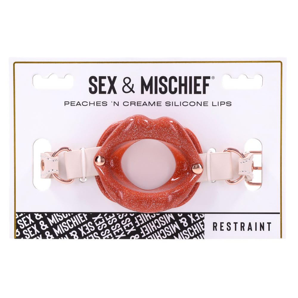 Sex & Mischief Peaches n CreaMe Silicone Lips - Peach Mouth Restraint