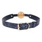 Sex & Mischief Cougar Ball Gag - Navy Blue/Gold Mouth Restraint