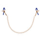 Sex & Mischief Cougar Chained Nipple Clamps - Gold Nipple Clamps with Cougar Chain