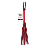 Sex & Mischief Exs & Ohs Crystal Flogger - Red Flogger Whip