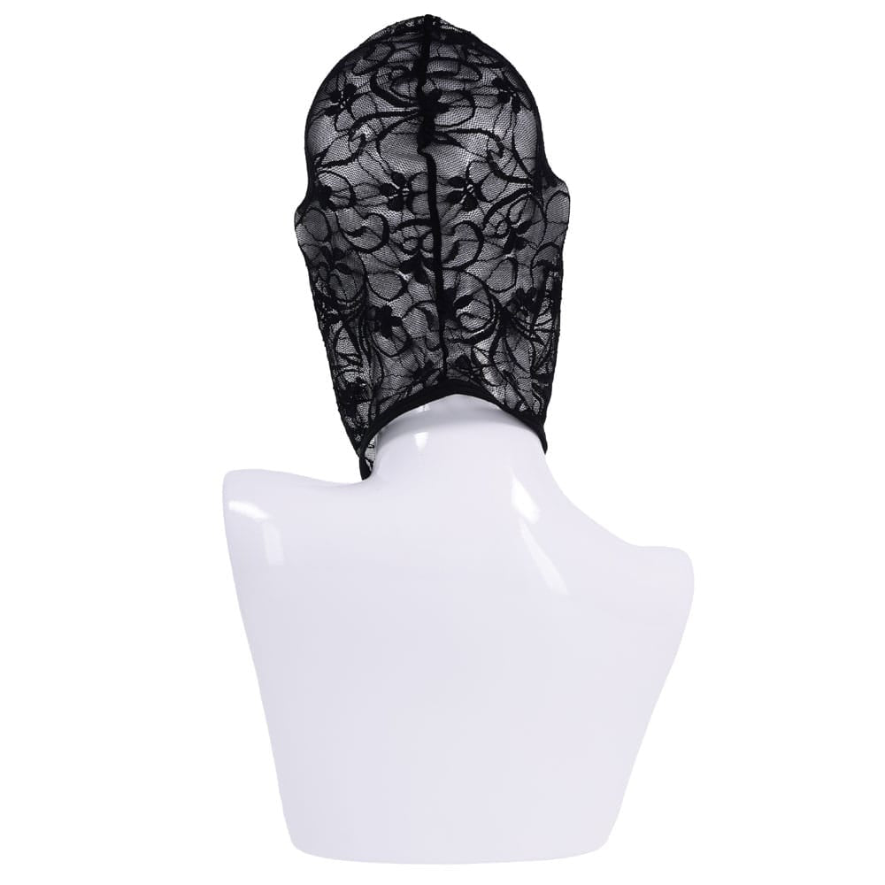 Sex & Mischief Lace Hush Hood - Black Hood