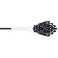 Sex & Mischief Lace Silicone Crop - Black/White 50 cm Crop Whip