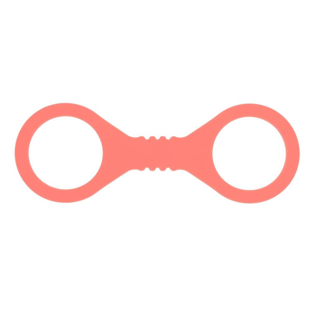 Sex & Mischief Peaches n CreaMe Small Silicone Cuffs - Peach Silicone Restraints