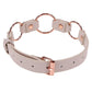 Sex & Mischief Peaches n CreaMe Ring Day Collar - Peach Bondage Collar