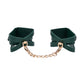 Sex & Mischief Indica Cutout Cuffs - Green/Gold Restraints