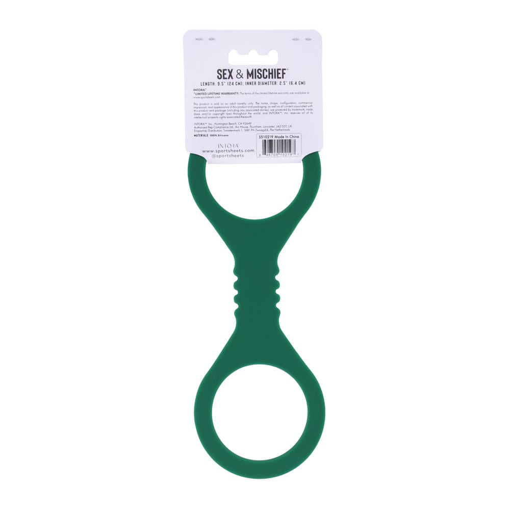 Sex & Mischief Indica Small Silicone Cuffs - Green Small Restraints