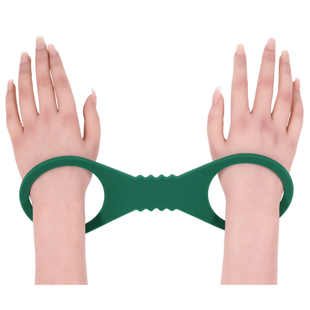 Sex & Mischief Indica Large Silicone Cuffs - Green Large Restraints