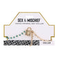 Sex & Mischief Indica Crystal Day Collar - Gold/Emerald Lockable Collar