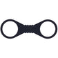 Sex & Mischief Shadow Large Silicone Cuffs - Black Large Restraints