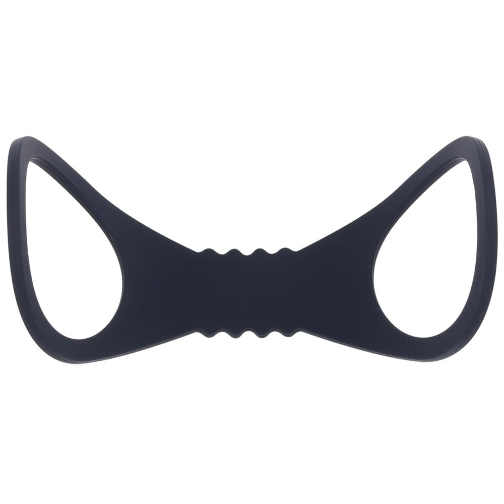 Sex & Mischief Shadow Large Silicone Cuffs - Black Large Restraints