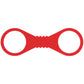 Sex & Mischief Amor Large Silicone Cuffs - Red Large Restraints