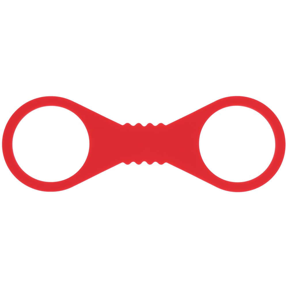 Sex & Mischief Amor Large Silicone Cuffs - Red Large Restraints