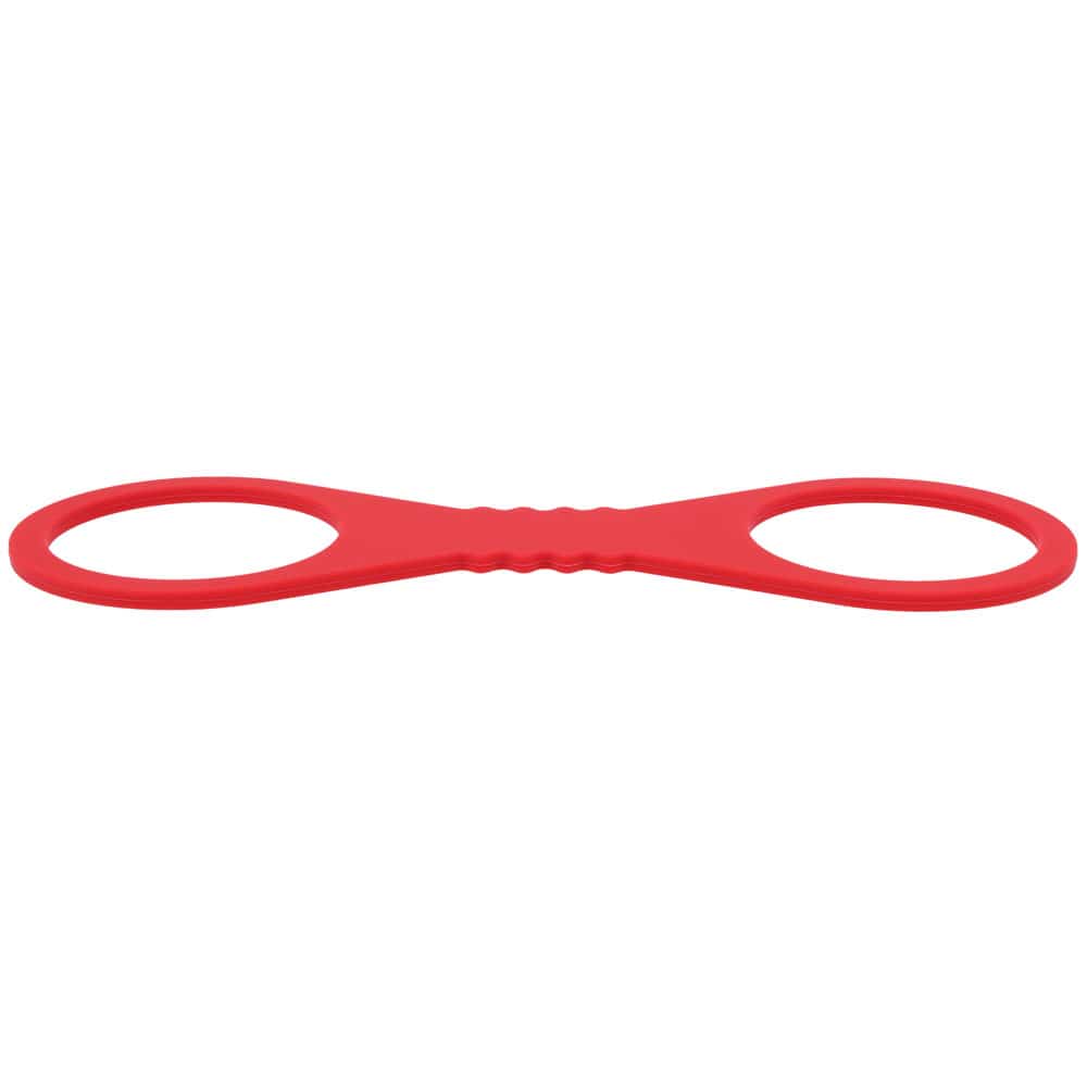 Sex & Mischief Amor Large Silicone Cuffs - Red Large Restraints