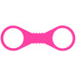 Sex & Mischief Large Hot Pink Silicone Cuffs - Hot Pink Large Restraints