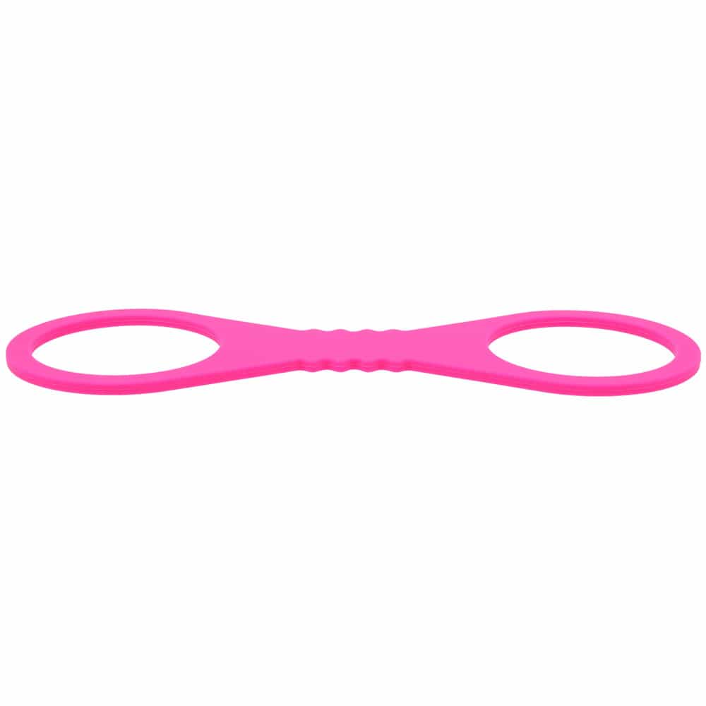 Sex & Mischief Large Hot Pink Silicone Cuffs - Hot Pink Large Restraints