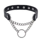 Shadow Day Collar: Elegant Black Faux Leather Accessory