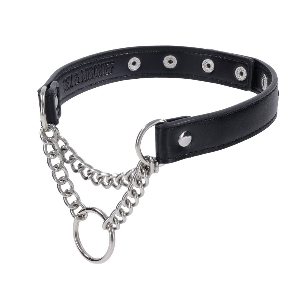 Shadow Day Collar: Elegant Black Faux Leather Accessory