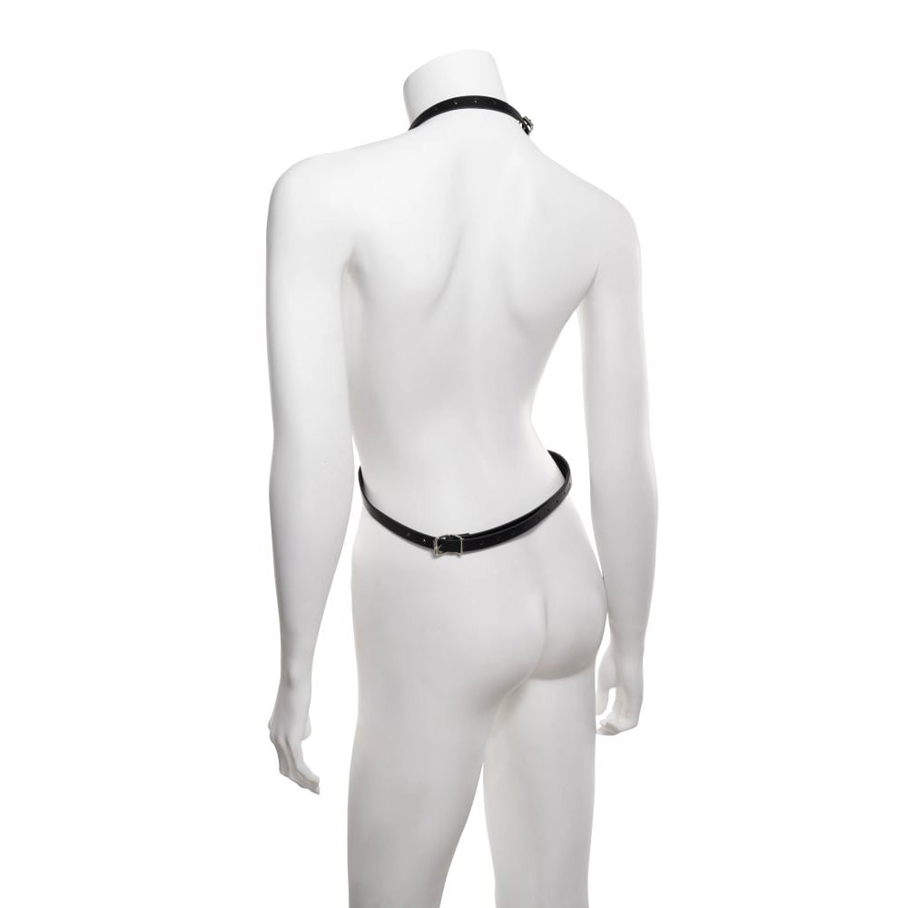 Shadow Body Harness: Chic Faux Leather Fashion Statement