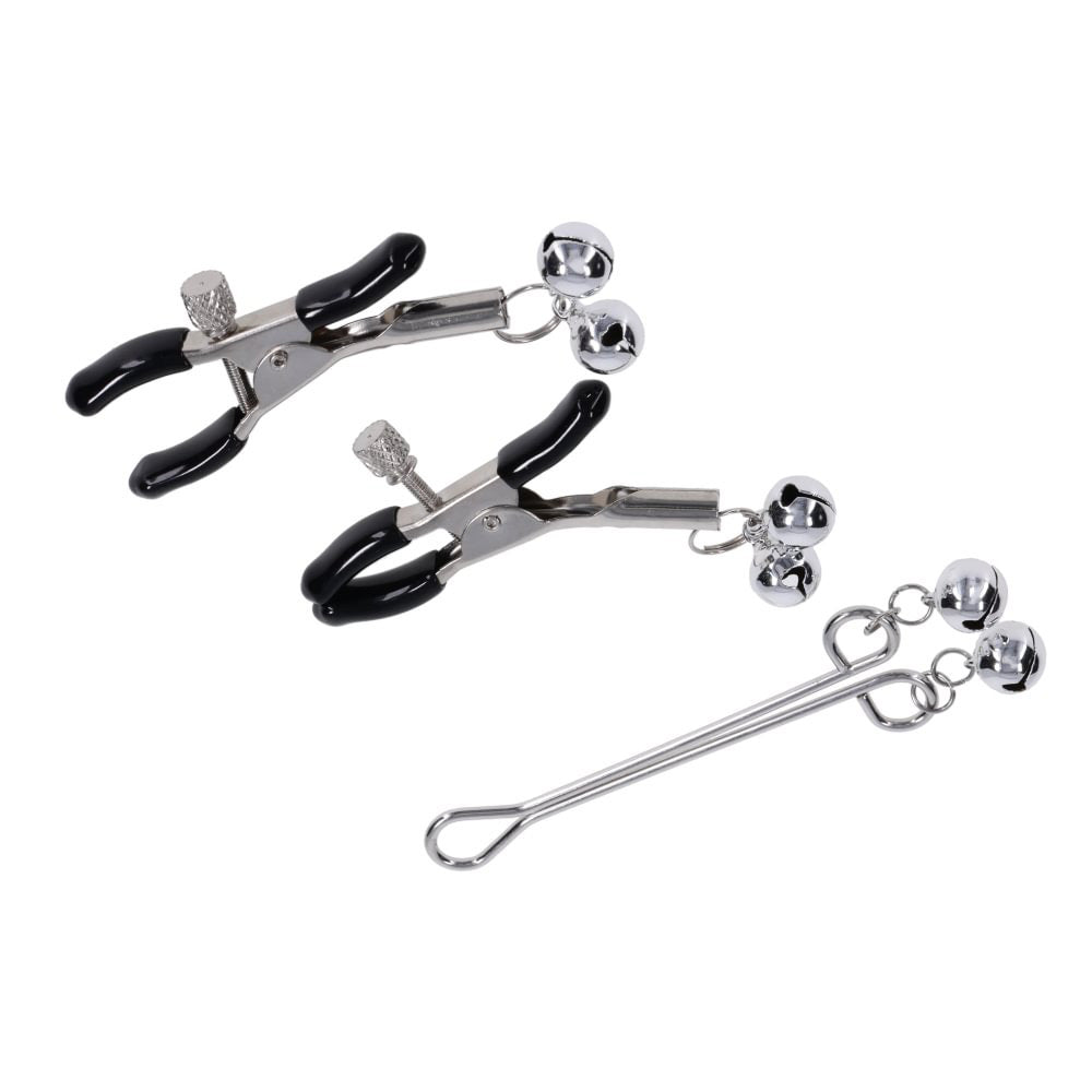 Provocative Shadow Bell Nipple & Clit Jewelry Set