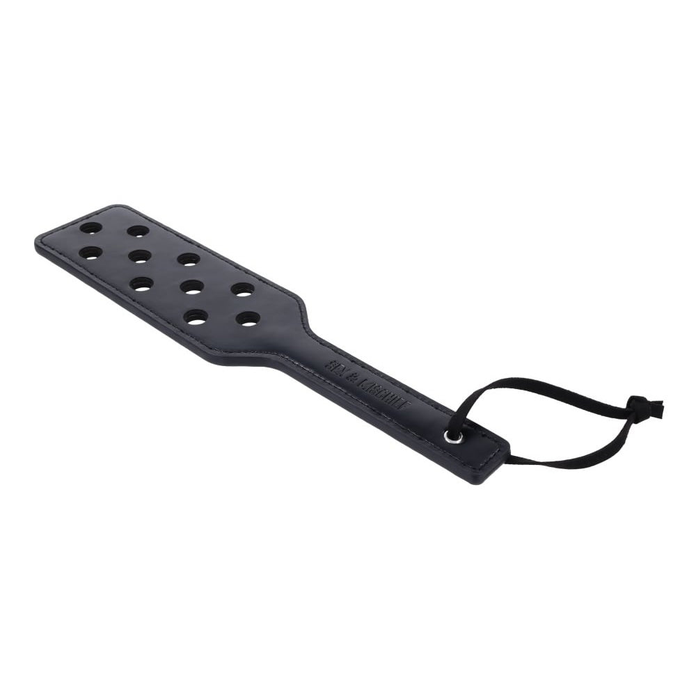 High-Performance Black Faux Leather Paddle with Grip