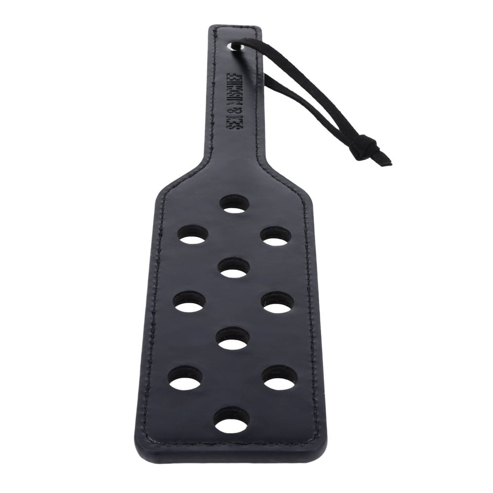 High-Performance Black Faux Leather Paddle with Grip