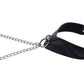 SPORTSHEETS Velvet Noir Collar & Removable Clamps - Black Neck & Nipple Restraints