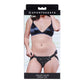 SPORTSHEETS Velvet Noir Strap On - Black Adjustable Strap-On Harness (No Probe Included)