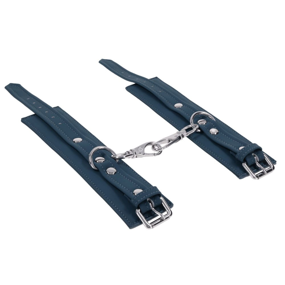 SPORTSHEETS Signature Twilight Tease Handcuffs - Blue Adjustable Restraints
