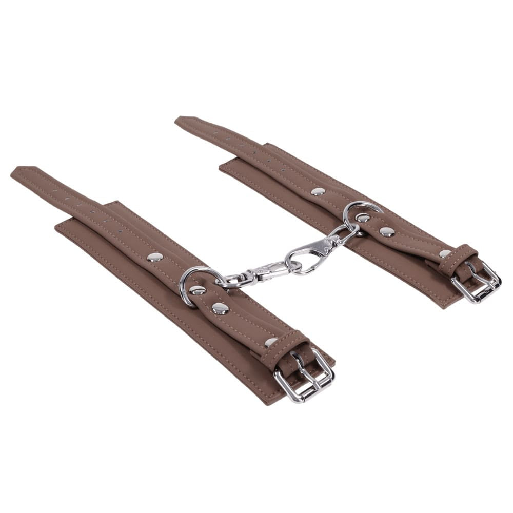 SPORTSHEETS Signature Dawn Dream Handcuffs - Tan Adjustable Restraints