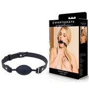 SPORTSHEETS Signature Midnight Muse Oval Gag - Black Mouth Restraint