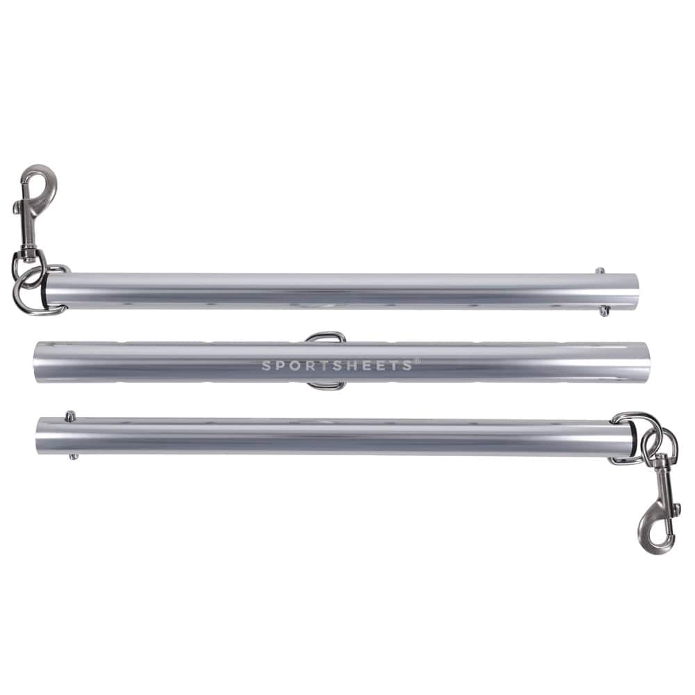 SPORTSHEETS Signature Adjustable Spreader Bar - Silver Metal Adjustable Spreader Bar (No Cuffs Included)