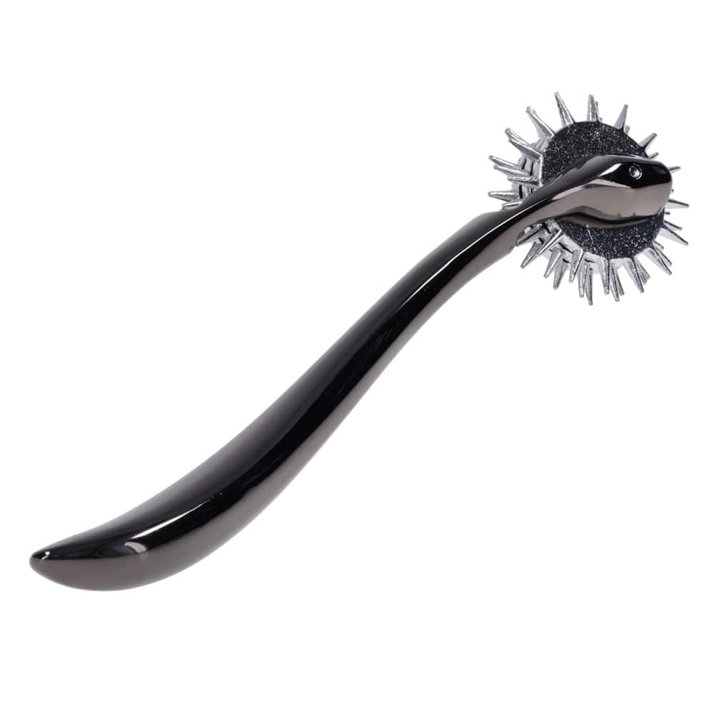 SPORTSHEETS Signature Wartenberg Wheel - Black/Silver Sensation Play Item