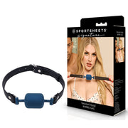 SPORTSHEETS Signature Twilight Tease Barrel Gag - Blue Mouth Restraint