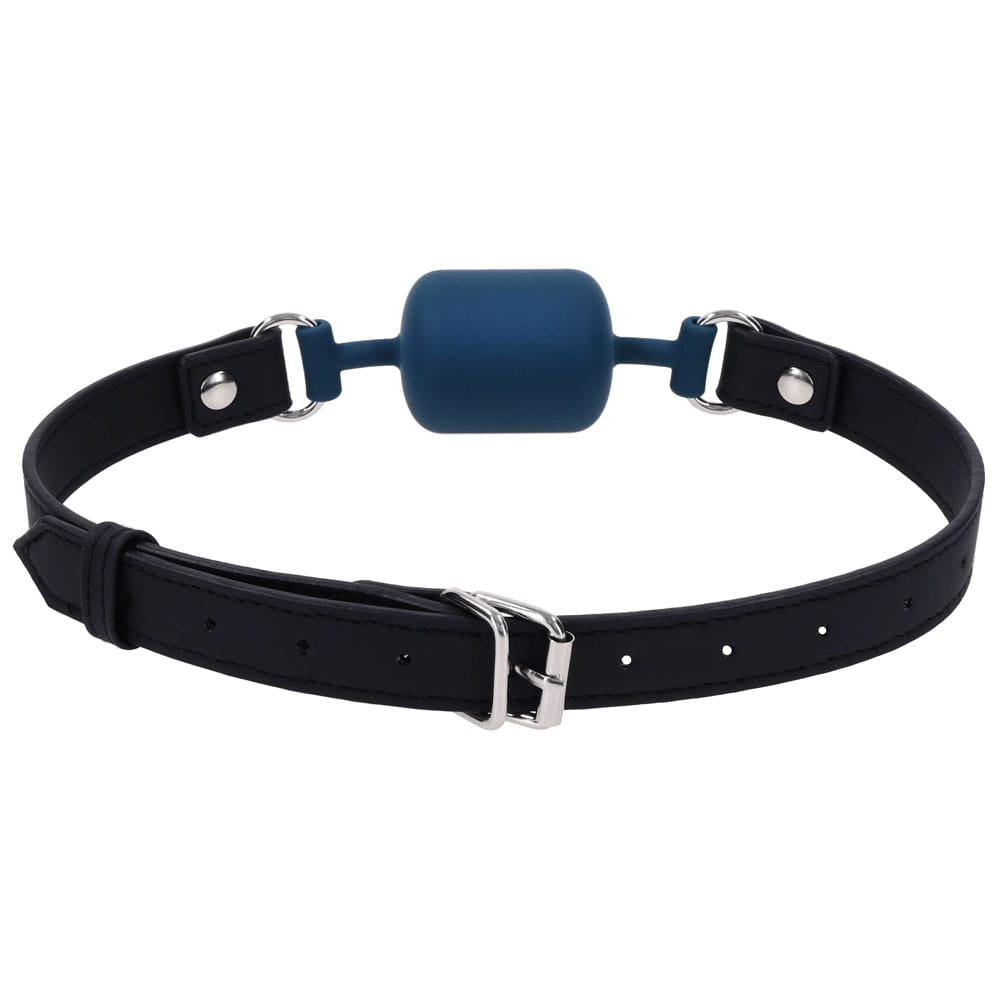 SPORTSHEETS Signature Twilight Tease Barrel Gag - Blue Mouth Restraint