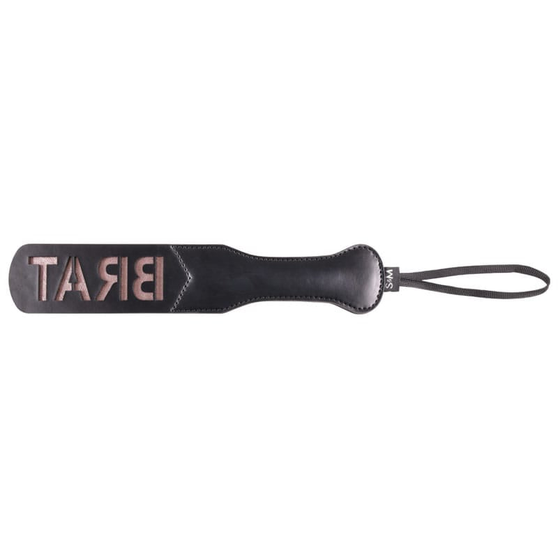 Sex & Mischief Brat Paddle - Black Spanking Paddle