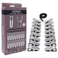 EDGE Body Zipper Clothes Pins - Chrome Chrome Pins - Set of 16