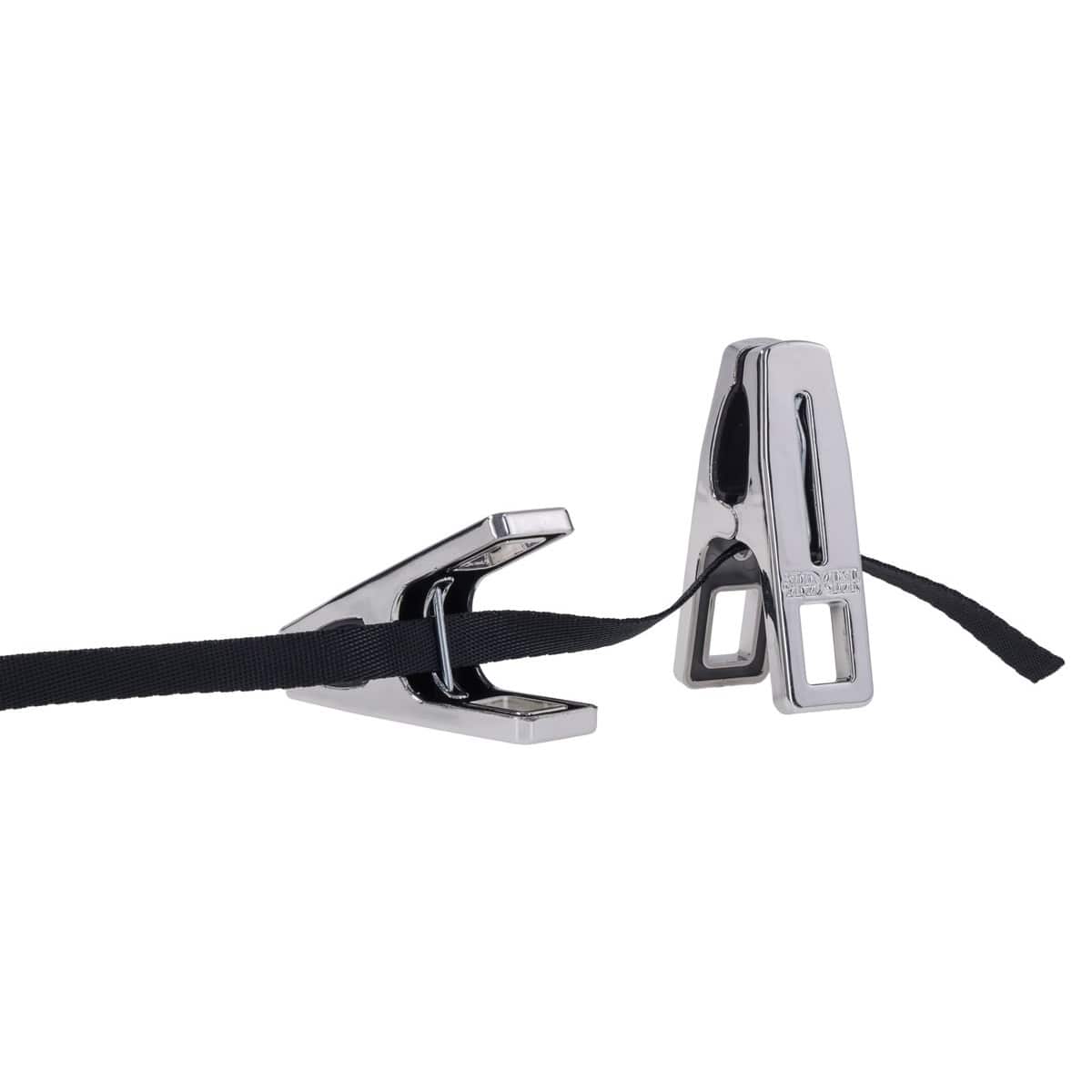 EDGE Body Zipper Clothes Pins - Chrome Chrome Pins - Set of 16