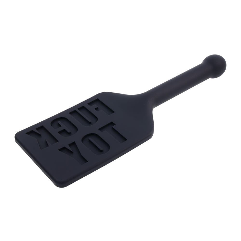 EDGE FUCK TOY Silicone Paddle - Black Silicone Spanking Paddle