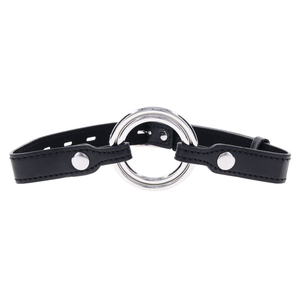 EDGE Interchangeable Ring Gag - Black Mouth Gag Restraint with 2 Interchangeable Pieces