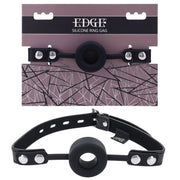 EDGE Silicone Ring Gag - Black Mouth Restraint