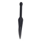 EDGE Silicone Tawse - Black Silicone Tawse Whip with Insertable Handle