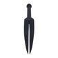 EDGE Silicone Tawse - Black Silicone Tawse Whip with Insertable Handle