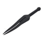 EDGE Silicone Tawse - Black Silicone Tawse Whip with Insertable Handle