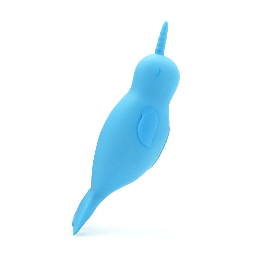 Unihorn of the Sea - Neigh Mo - The Narwhal - Blue USB Rechargeable Dual Motor Stimulator
