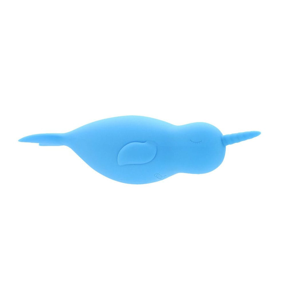 Unihorn of the Sea - Neigh Mo - The Narwhal - Blue USB Rechargeable Dual Motor Stimulator