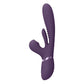 VIVE Ena - Purple - Purple 25 cm USB Rechargeable Thrusting Vibrator with Air Wave Stimulator