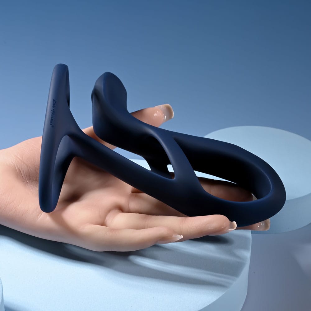 Zero Tolerance BIG TIME - Navy Blue USB Rechargeable Vibrating Penis Sleeve with Wireless Remote