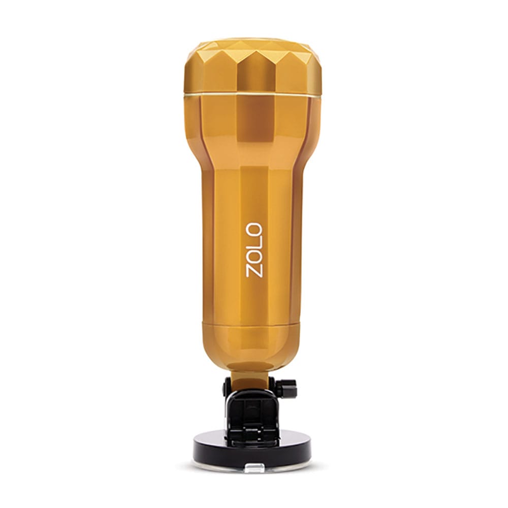 Zolo Vibrating Personal Trainer - USB Rechargeable Vibrating Vagina Stroker with Suction Mount